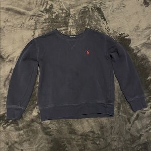 Polo Ralph Lauren Sweatshirt. Small(8) Navy. Fair condition.